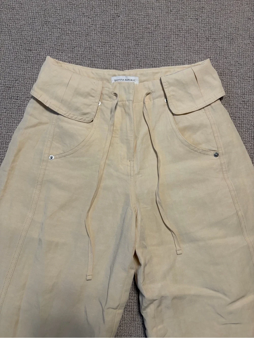 Banana Republic Linen Blend Women’s Summer Trousers (Petite 0)